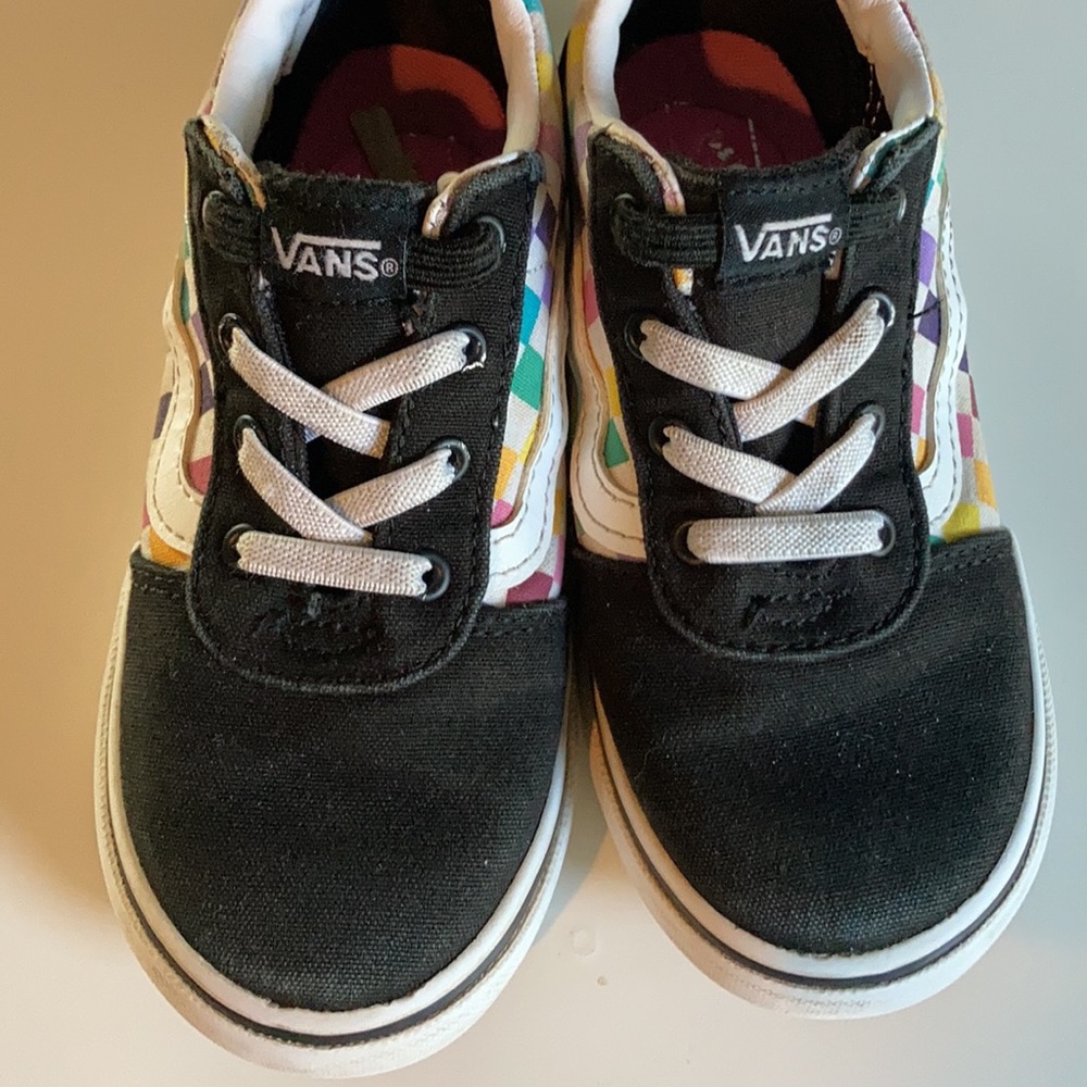 Vans Slip-on Toddler tennis shoes little kid Size 10 - Good Used condition